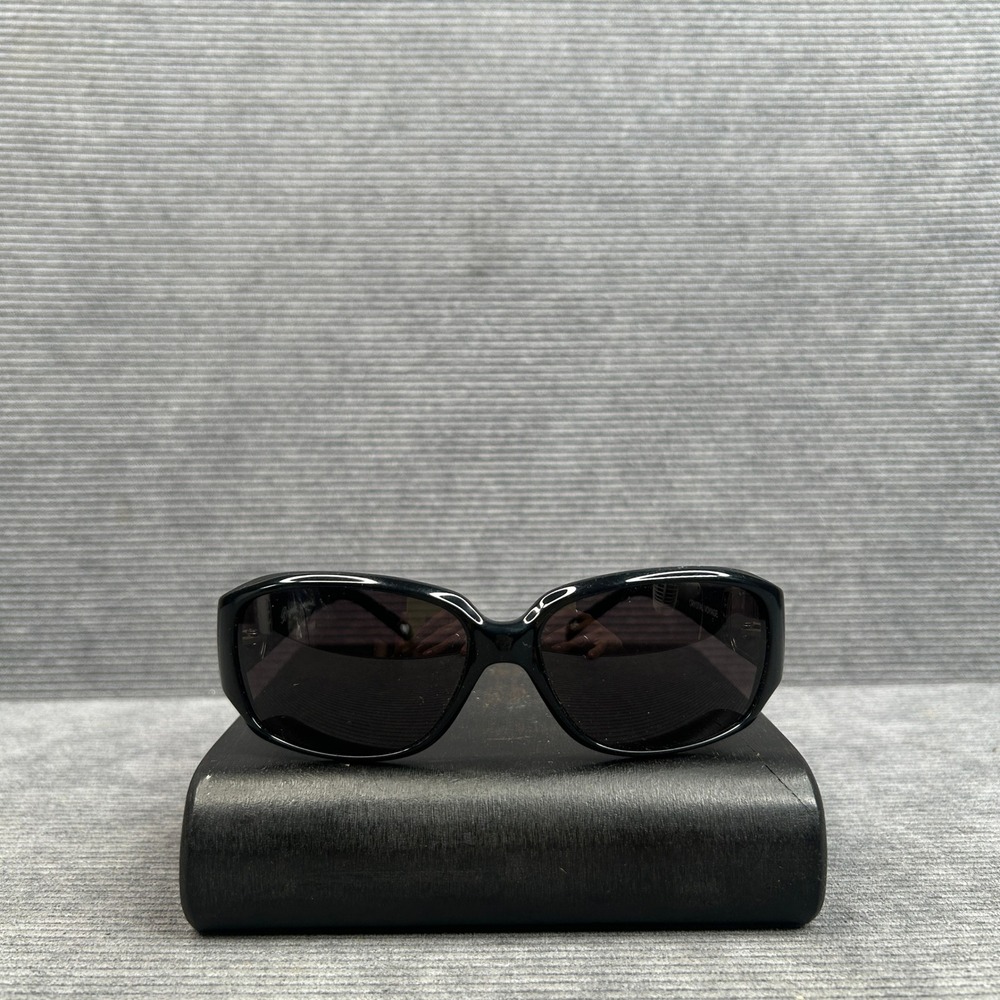 Brighton Crystal Voyage Black Oval Y2k Sunglasses Silver Crystal A11738-138